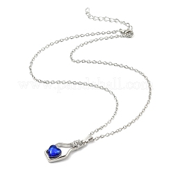 Collane del pendente in resina lega&nbsp;NJEW-B0003-08P