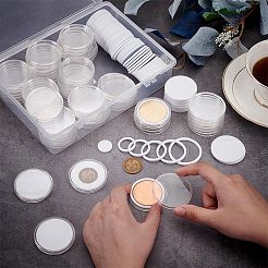 60 x Aufbewahrungsbox für Gedenkmünzen aus Kunststoff&nbsp;CON-PH0003-09