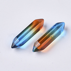 Zweifarbige Punktperlen aus zweifarbigem Glas&nbsp;GLAA-S167-12E