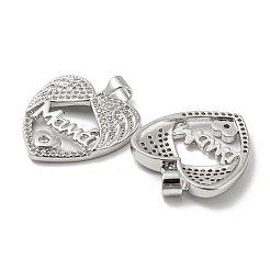 Pendentifs en laiton plaqué micro pavé de zircone cubique&nbsp;KK-F869-20P-02