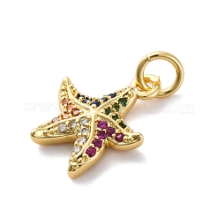 Pendentifs avec zircon cubiques à micro-pavés en laiton&nbsp;KK-S510-47G-04