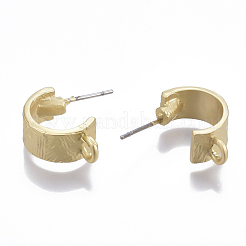 Zubehör der Ohrstecker aus einer Legierung mit glatter Oberfläche&nbsp;PALLOY-T064-19MG