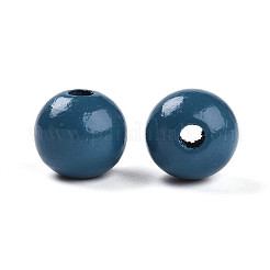 Perles de bois naturel peintes&nbsp;WOOD-A018-16mm-02