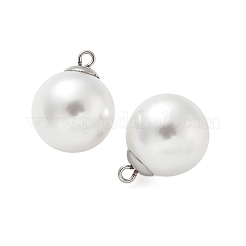 Kunststoff-Perlenimitat Anhänger&nbsp;STAS-Z009-02F-P