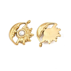 Colgantes de rhinestone de acero inoxidable 304&nbsp;STAS-Z166-24G-04