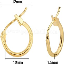 Pendientes de aro de latón&nbsp;KK-FH0001-26