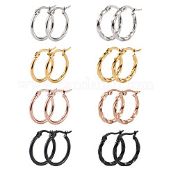 Pendientes de aro de acero inoxidable&nbsp;STAS-TA0001-23B