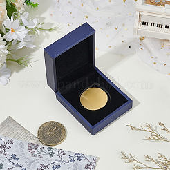 Rechteckige Münzaufbewahrungsboxen aus PU-Kunstleder&nbsp;CON-WH0089-145A