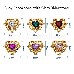 Legierung Cabochons&nbsp;PALLOY-CJ0001-94