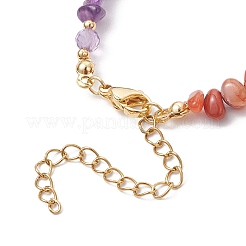 Pulseras de cuentas de cuarzo rosa natural&nbsp;BJEW-JB11741-02