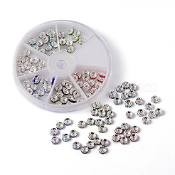 1 scatola mescolato ottone strass spacer perline&nbsp;RB-MSMC002-13-NF