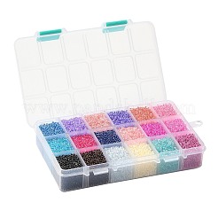 Fgb 450g 18 Farben 12/0 Güteklasse A runde Glasperlen&nbsp;SEED-JP0012-05-2mm