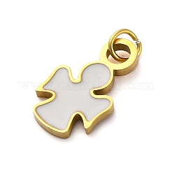 304 Edelstahl-Emaille-Anhänger&nbsp;STAS-E550-68G