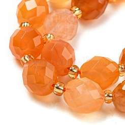 Fili di perline di agata naturale arancione del Botswana&nbsp;G-N342-45