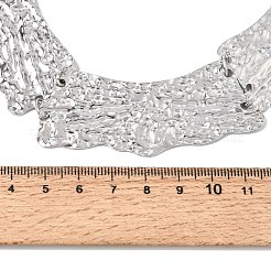 Colliers ras du cou en acier inoxydable chirurgical 316L à maillons texturés&nbsp;SA-CBAB122-06P