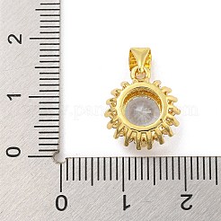 Cremagliera placcatura micro ottone spianare pendenti zirconi&nbsp;KK-G513-06G