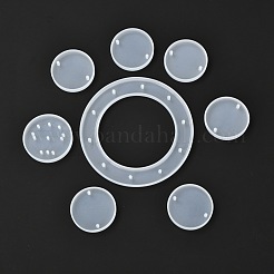 Kit per la produzione di campanelli eolici rotondi piatti fai da te&nbsp;DIY-P028-22