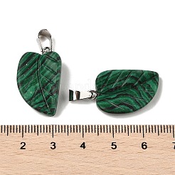 Ciondoli malachite sintetici&nbsp;G-B127-01P-05