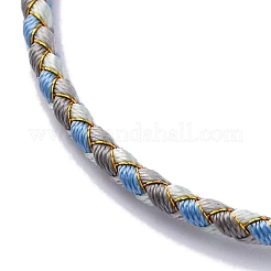 Fabrication de bracelets tressés en cordon polyester&nbsp;MAK-Z003-01G-17