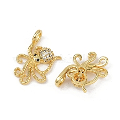 Colgante micropavé cubic zirconia de latón&nbsp;KK-C093-12G