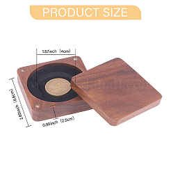 Magnetboxen zur Medaillenaufbewahrung aus Holz&nbsp;CON-WH0088-93A-01