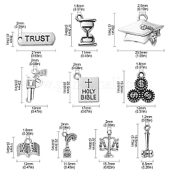 Pendenti dell'equilibrio della lega di stile tibetano di stile 100pcs 10&nbsp;TIBEP-CJ0002-08