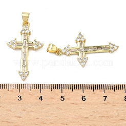 Pendentifs avec zircon cubiques à micro-pavés en laiton&nbsp;KK-A282-02B-G