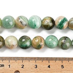 Natürliche grüne Linie Jaspis Perlenstränge&nbsp;G-B128-A03-04