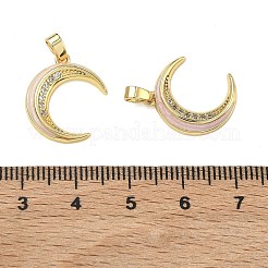 Latón micro pavimenta claro colgantes de circonio cúbico&nbsp;KK-A294-04G-01