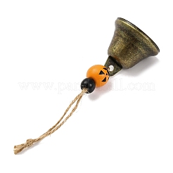 Ornements suspendus en forme de cloche en fer pour Halloween&nbsp;HJEW-JM02437