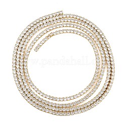 925 catena in argento sterling con zirconi cubici trasparenti&nbsp;STER-C016-02B-G02