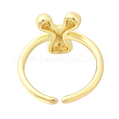Anelli polsini aperti in ottone placcato a cremagliera&nbsp;RJEW-S394-01G-Y