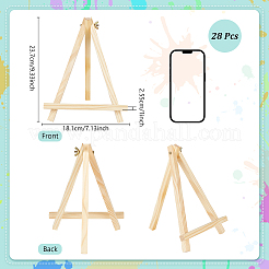 28 chevalet de table pliable en bois&nbsp;AJEW-WH0709-313