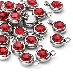 20 Stück 201 Edelstahl-Strass-Anhänger.&nbsp;STAS-YW0002-02B
