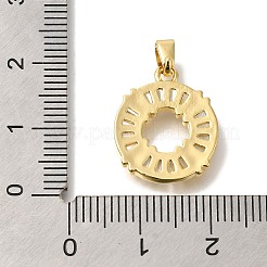 Colgante micropavé cubic zirconia de latón&nbsp;KK-B122-01D-G