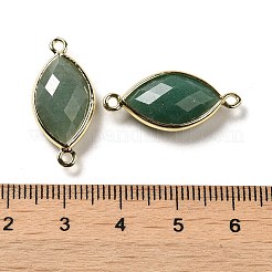 Natürliche grüne Aventurin facettierte Verbindungsanhänger&nbsp;G-K347-03G-17