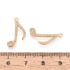 Pendentifs en laiton zircon cubique transparent&nbsp;KK-T074-110B-G