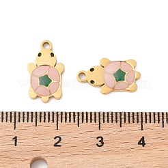 304 Edelstahl-Emaille-Anhänger&nbsp;STAS-S156-01G-09
