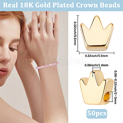 50pcs perles en laiton&nbsp;KK-BBC0027-41B