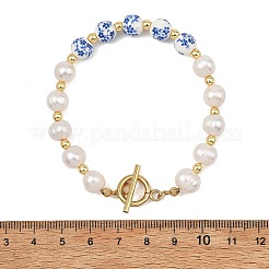Armbänder aus natürlichen Süßwasserzuchtperlen&nbsp;BJEW-JB13964