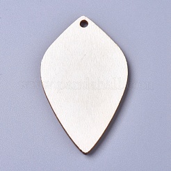 Unvollendete leere Anhänger aus Pappelholz&nbsp;WOOD-D021-12