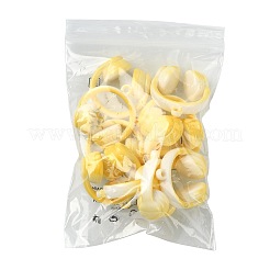 Pendentifs en acrylique opaque bicolore&nbsp;SACR-FZC0001-002B