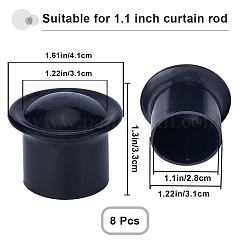 Tête de tringle à rideau en plastique&nbsp;FIND-WH0419-86A