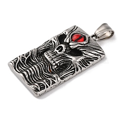 Pendentifs en résine et acier inoxydable 304 sur le thème d'Halloween&nbsp;STAS-U021-06AS