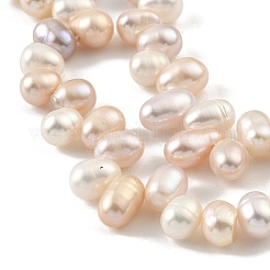 Fili di perle di perle d'acqua dolce coltivate naturali&nbsp;PEAR-A006-28C-X
