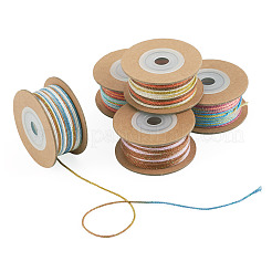 5 rouleau de cordon en coton macramé teint par segments&nbsp;OCOR-TA0004-05B