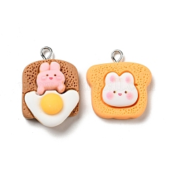 Pendentifs en résine opaque&nbsp;RESI-G043-C02