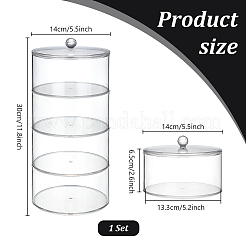 Boîte de rangement pour ceinture en acrylique à 4 couche&nbsp;AJEW-WH0248-910