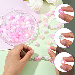 120 stücke 4 arten abs kunststoff imitation perle europäischen perlen&nbsp;FIND-SC0019-28B