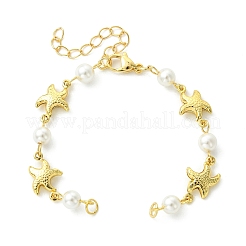 4 Stück Armband aus Edelstahl 304 mit 4 verschiedenen Meeresmotiven (Gliederkette)&nbsp;AJEW-JB01627